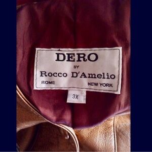Dero/RoccoD’Amelio 3XFull length bronze leather coat Exceptional craftsmanship